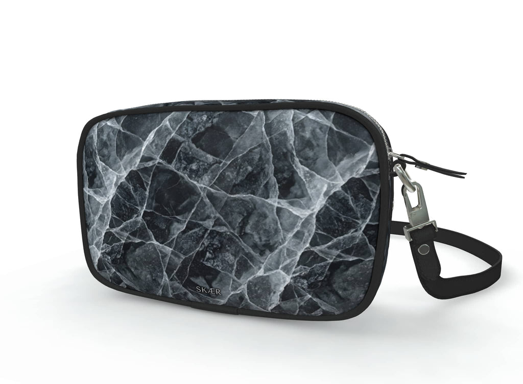 SKÆR STUDIO architectural designer purse with a stylish marble pattern for creative professionals