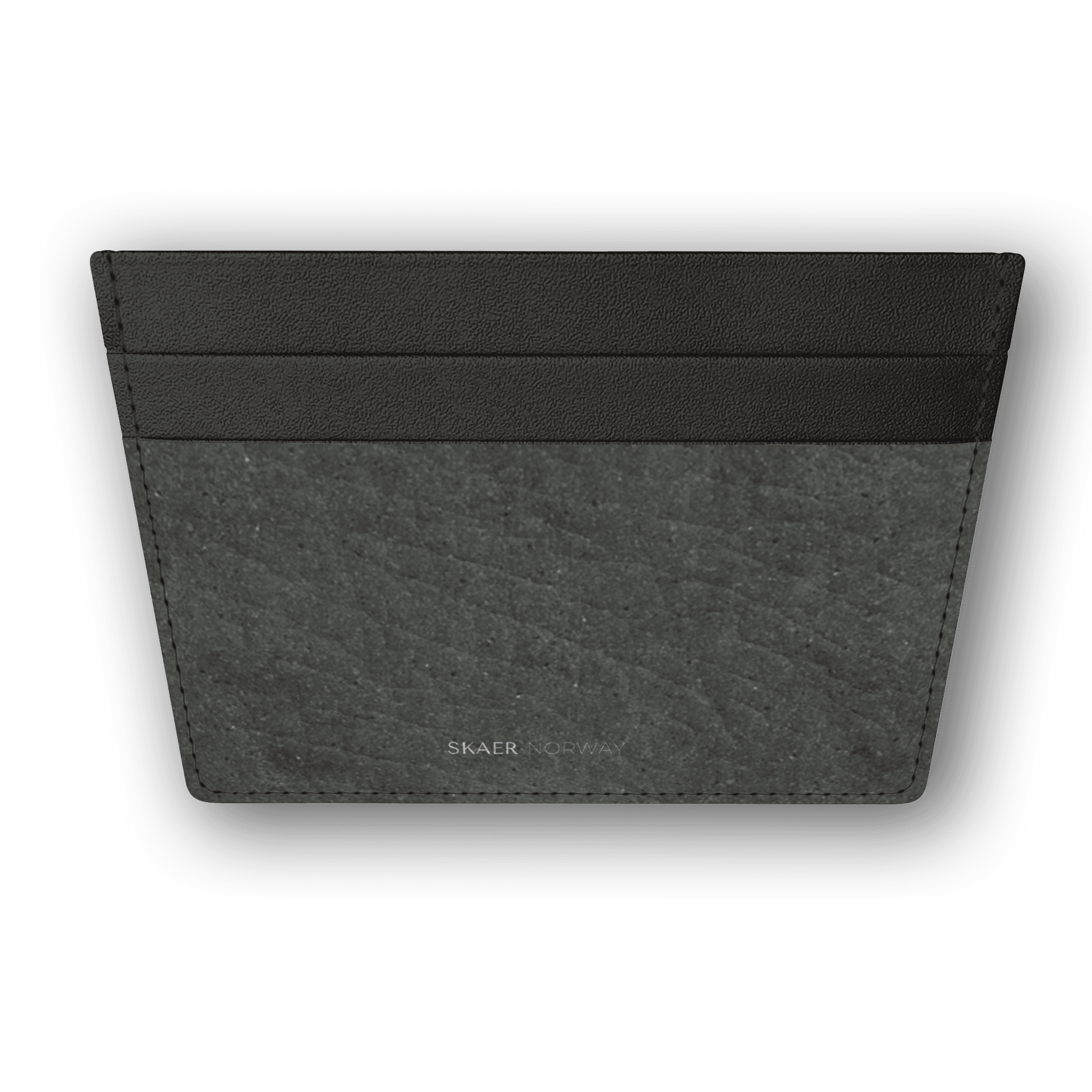 SKÆR STUDIO minimalist card holder in sleek black leather for organized storage