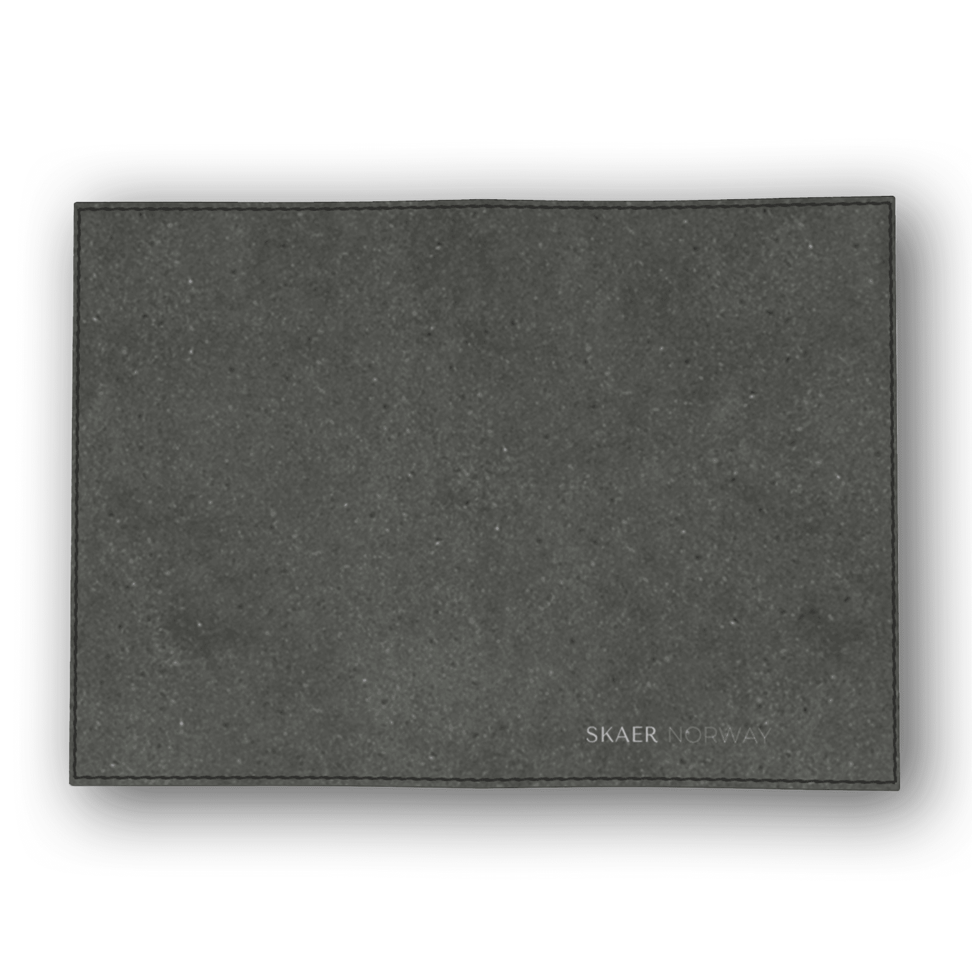 Modern black leather desk passport cover by SKÆR STUDIO with a sleek and minimalist design