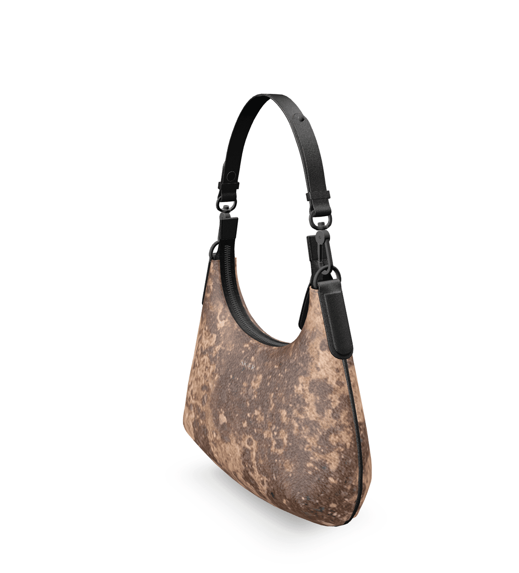 SKÆR STUDIO Mini Curve Bag in unique textures, a stylish unique designer handbag for fashion-forward individuals