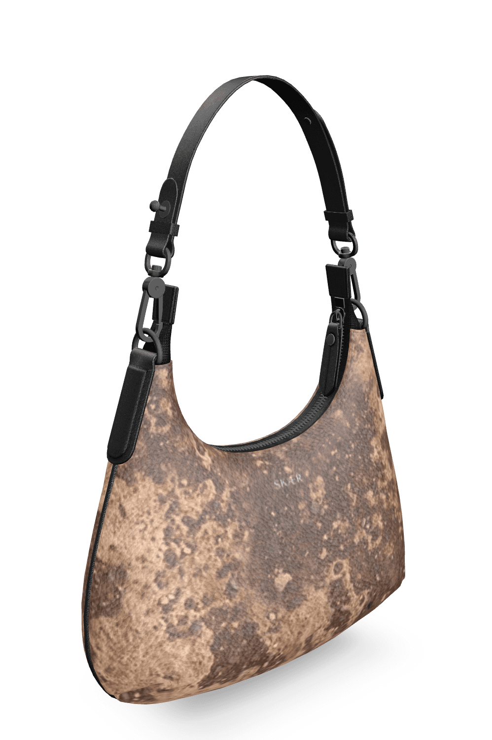 SKÆR STUDIO Mini Curve Bag in unique textured design, a stylish unique designer handbag