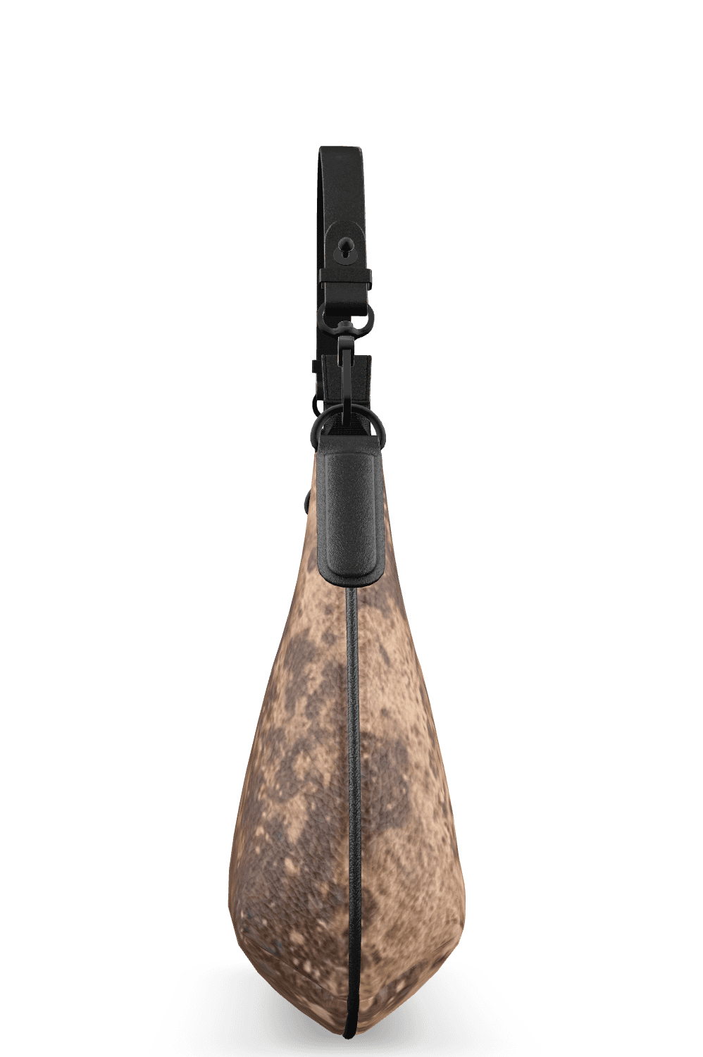 SKÆR STUDIO Mini Curve Bag in unique design, showcasing a stylish side view of this unique designer handbag